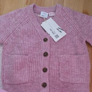 Zara Kids Mauve Knit Cardigan